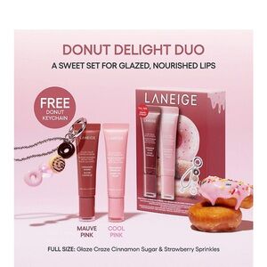 LANEIGE Lip Glaze Set - Mauve Pink & Cool Pink